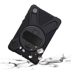 GS Ovitek za Lenovo Tab M8 TB-8505F / 8505X, oklepni vrtljivi, črn