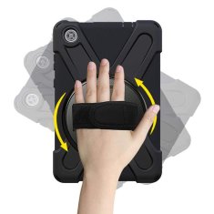 GS Ovitek za Lenovo Tab M8 TB-8505F / 8505X, oklepni vrtljivi, črn