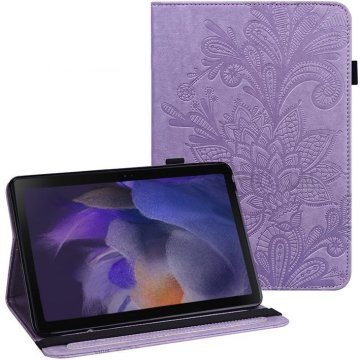 GS Ovitek za Samsung Galaxy Tab A8 10.5 SM-X200 SM-X205, rože, vijolična
