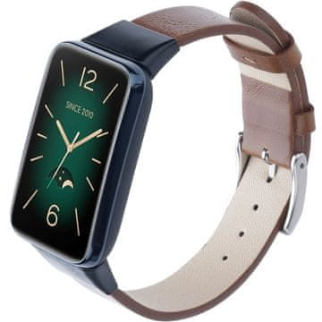 GS Usnjen pašček za Xiaomi Mi Band 7 Pro, rjav