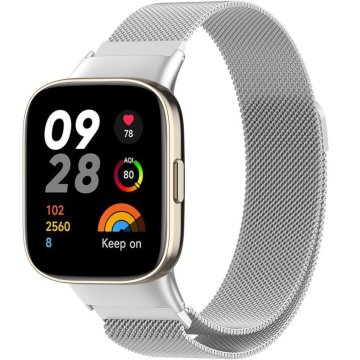 GS Milanska zapestnica za Xiaomi Redmi Watch 3, srebrna