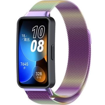 GS Milanska zapestnica za Huawei Band 8 / Huawei Band 9 / Huawei Band 10, večbarvna