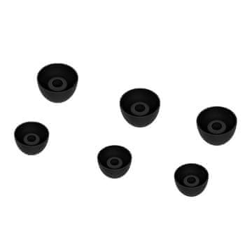 GS 3x silikonske slušalke za Samsung Galaxy Buds2 - črne