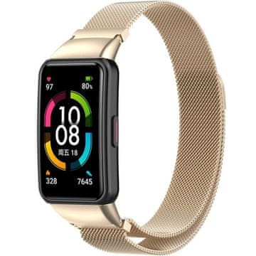 GS Milanski pašček za Huawei Band 6, šampanjec