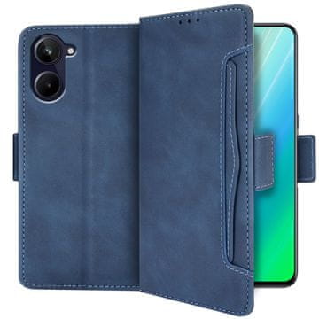 GS Realme 10 4G preklopni ovitek, reža za kartico, moder