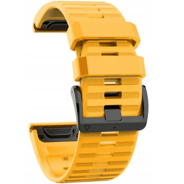 GS Silikonski pašček QuickFit za Garmin Fenix 26 mm, rumen