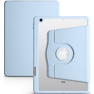 GS Ovitek za iPad 10,2" 2021/2020/2019 (9./8./7. generacija), z držalom za pisalo, vrtenje za 360°, moder