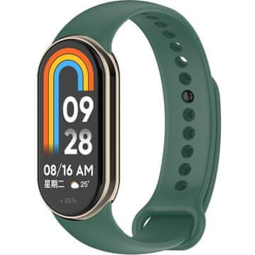 GS Silikonski pašček za Xiaomi Smart Band 10 / 9 / 8, temno zelen