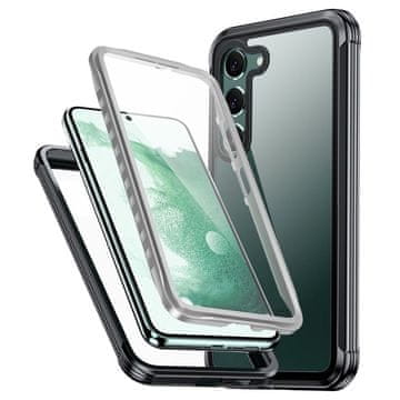 GS Ovitek za Samsung Galaxy S22, odporen na udarce, s folijo, črn