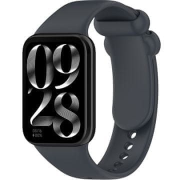 GS Silikonski pašček za Xiaomi Smart Band 8 Pro / Xiaomi Smart Band 9 Pro, temno siv