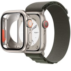 GS Komplet 2 v 1 iz najlonskega paščka in etuija za Apple Watch 4/5/6/SE 40 mm, zelen