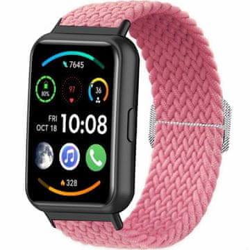 GS Najlonski pašček za Huawei Watch Fit 2, roza
