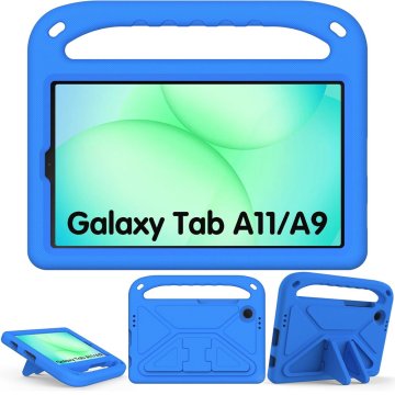 GS Otroški ovitek z ročajem za Samsung Galaxy Tab A11 / A9, moder