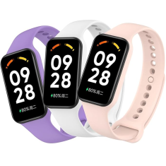 GS Komplet 3 silikonskih trakov za Xiaomi Redmi Smart Band 2 / Xiaomi Smart Mi Band 8 Active