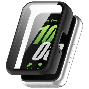 GS Ovitek 2 v 1 + kaljeno steklo za Samsung Galaxy Fit 3, črn