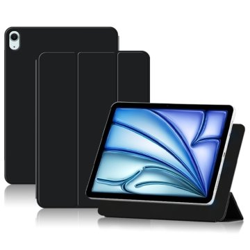 GS Ovitek za iPad Air 11" M4 2026 / M3 2025 / M2 2024, magnetni pametni ovitek, črn