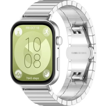 GS Jeklena zapestnica za Huawei Watch Fit 4 / 4 Pro / 3, srebrna