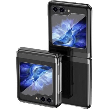 GS Ovitek za Samsung Galaxy Z Flip7 FE / Z Flip6, ohišje za računalnik, prozorno / črno