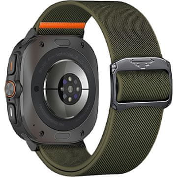 GS Najlonski pašček za Samsung Galaxy Watch Ultra 2/1, zelen
