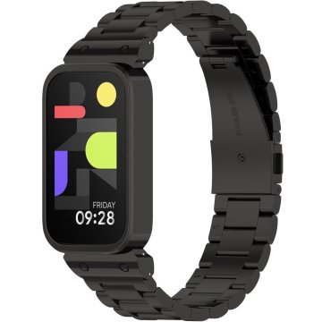 GS Jeklena zapestnica za Xiaomi Smart Band 9 Active / Xiaomi Redmi Band 3, črna