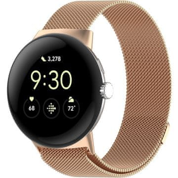 GS Milanska zapestnica za Google Pixel Watch 3 45 mm, rožnato zlata