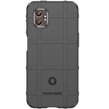 GS Trpežen TPU ovitek za Samsung Galaxy XCover 7 Pro - teksturirana zaščita - črn