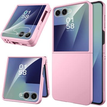 GS Ovitek s kaljenim steklom za zunanji zaslon za Samsung Galaxy Z Flip7 - roza
