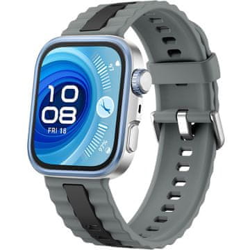 GS Silikonski pašček za Huawei Watch Fit 4 / 4 Pro / 3, siv / črn