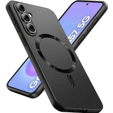 GS Ovitek za Samsung Galaxy A57 5G, ColorMag, za MagSafe, črn