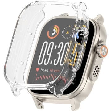 GS Silikonski ovitek 2 v 1 za zaščito zaslona za Realme Watch 5, prozoren