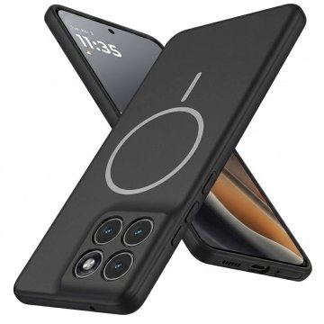 GS Silikonski ovitek za Motorola Edge 70 Fusion, za MagSafe, črn