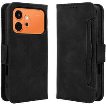 GS Preklopni ovitek za Honor 600 Pro, reža za kartico, črn