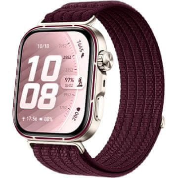 GS Najlonski pašček za Huawei Watch Fit 5 Pro / 5 / 4 Pro / 4 / 3, temno vijoličen