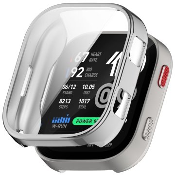 GS Ovitek 2 v 1 z zaščitno folijo za Amazfit Bip Max, srebrn