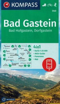Bad Gastein. Vodoodporni turistični zemljevid 040.