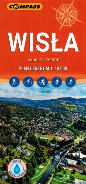 Compass Visla 1:25.000. Plastificiran turistični zemljevid / načrt mesta. Objavljeno 2024. Kompas