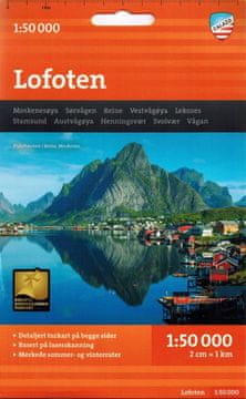 Lofoti 1:50.000. Vodoodporni turistični zemljevid. Izdaja 2024.
