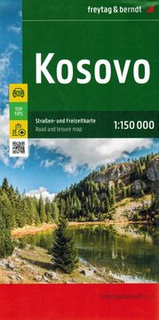 Freytag & Berndt Kosovo 1:150.000. Cestni in turistični zemljevid.