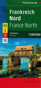 Freytag & Berndt Severna Francija 1:500.000. Cestni in turistični zemljevid. Objavljeno 2025.