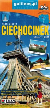 Ciechocinek 1:9.000. Zemljevid / načrt mesta. Izdano 2024. Galileos