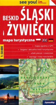 Šlezijski in Živeški Beskidi 1:50.000. Turistični zemljevid. Izdaja 2023.