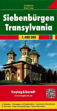Freytag & Berndt Severozahodna Romunija / Transilvanija 1:400.000. Cestni in turistični zemljevid.