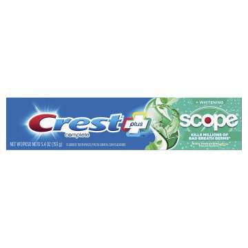 Zobna pasta Complete Plus Scope Active Whitening za svež dah in beljenje zob, 153 g