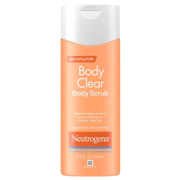 Neutrogena Piling za telo, , Body Clear, piling za telo proti aknam, 250 ml