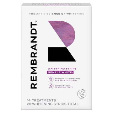 Rembrandt Škatla s 14 trakovi, , nežno beli, trakovi za beljenje zob, 14-dnevna nega