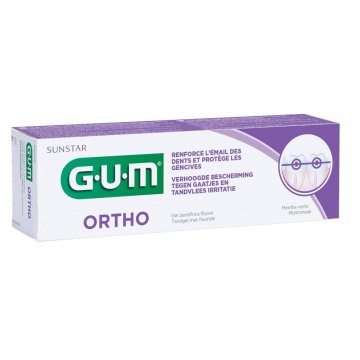 GUM Ortodontska zobna pasta, Sunstar, Ortho Pasta Dent, zaščita pred zobnimi oblogami, 75 ml