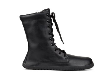 Ahinsa shoes Ženski škornji Jaya Comfort z zadrgo črne barve 44