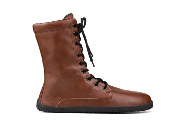 Ahinsa shoes Ženski škornji Jaya Comfort z zadrgo, rjavi, 43