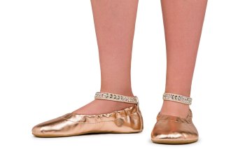 Ahinsa shoes Barefoot ballerínky Chic Preciosa rosegold 43