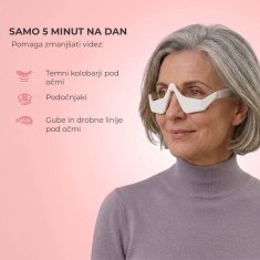 Bodybite LUMOEYE očala za predel pod očmi, rdeča svetlobna terapija in EMS mikro tokovi, proti gubicam, temnim kolobarjem in zabuhlosti | LUMOEYE